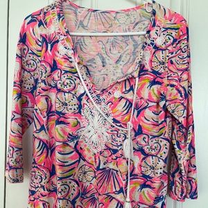 Lilly Pulitzer Top Tunic Size Med